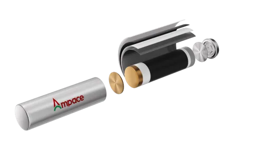 Ampace JP30 Cylindrical Lithium Battery Makes Global Debut